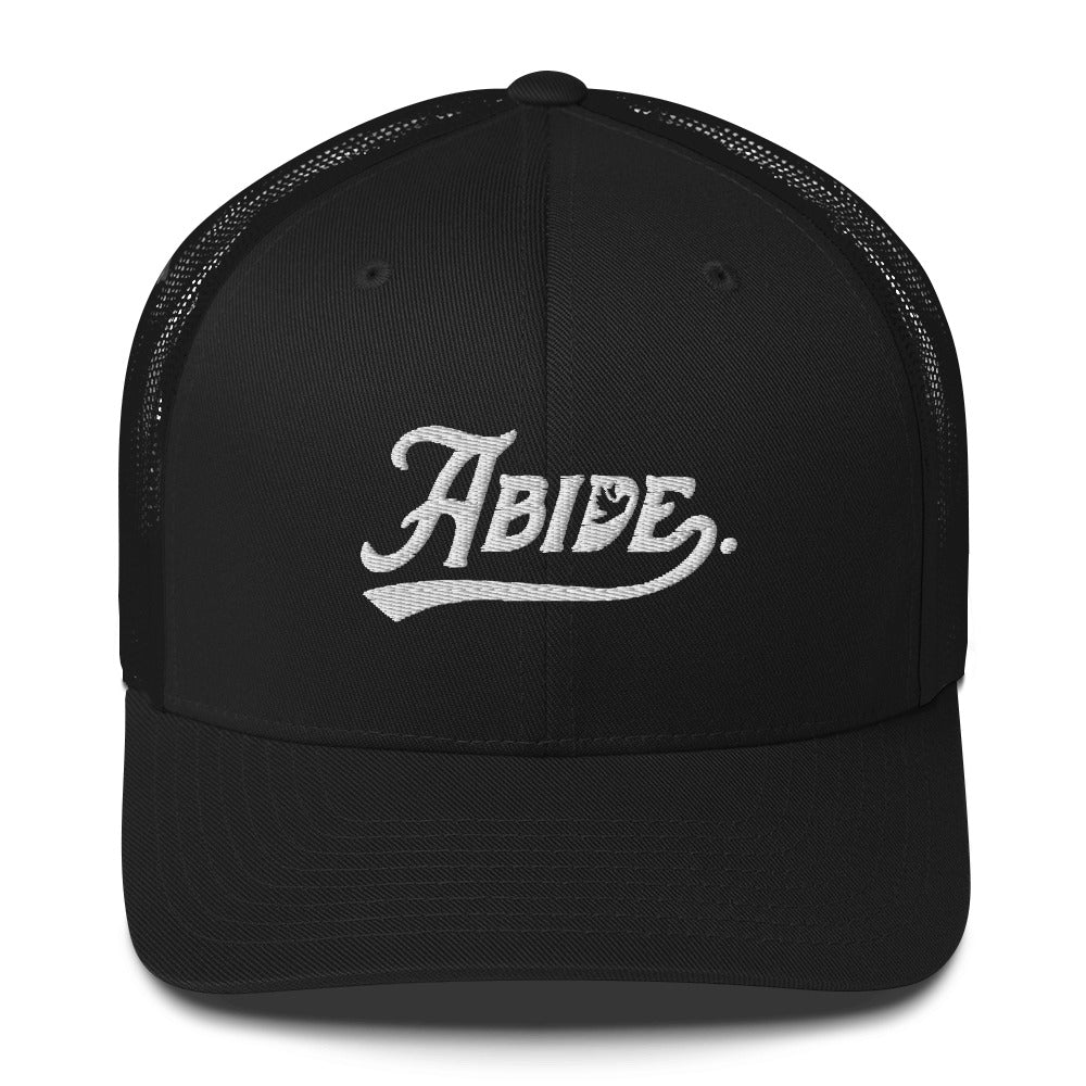 Abide. Six-Panel Retro Trucker Cap