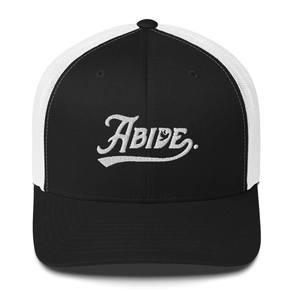 Abide. Six-Panel Retro Trucker Cap