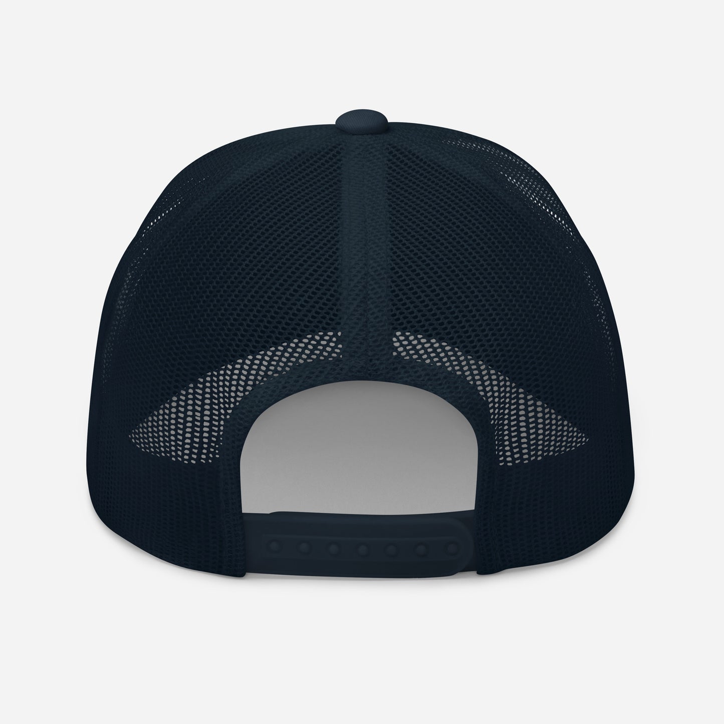 Abide. Navy Six-Panel Retro Trucker Cap