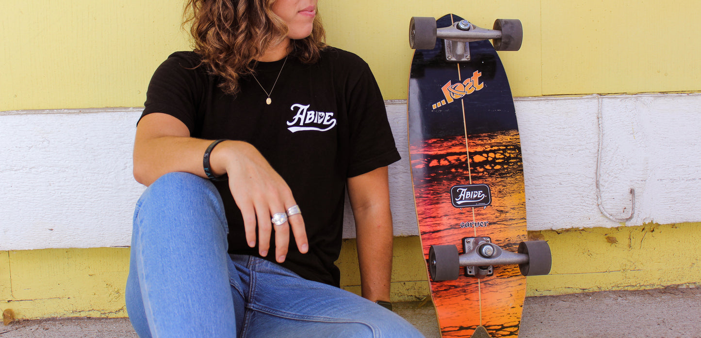 Abide. Black T-Shirt