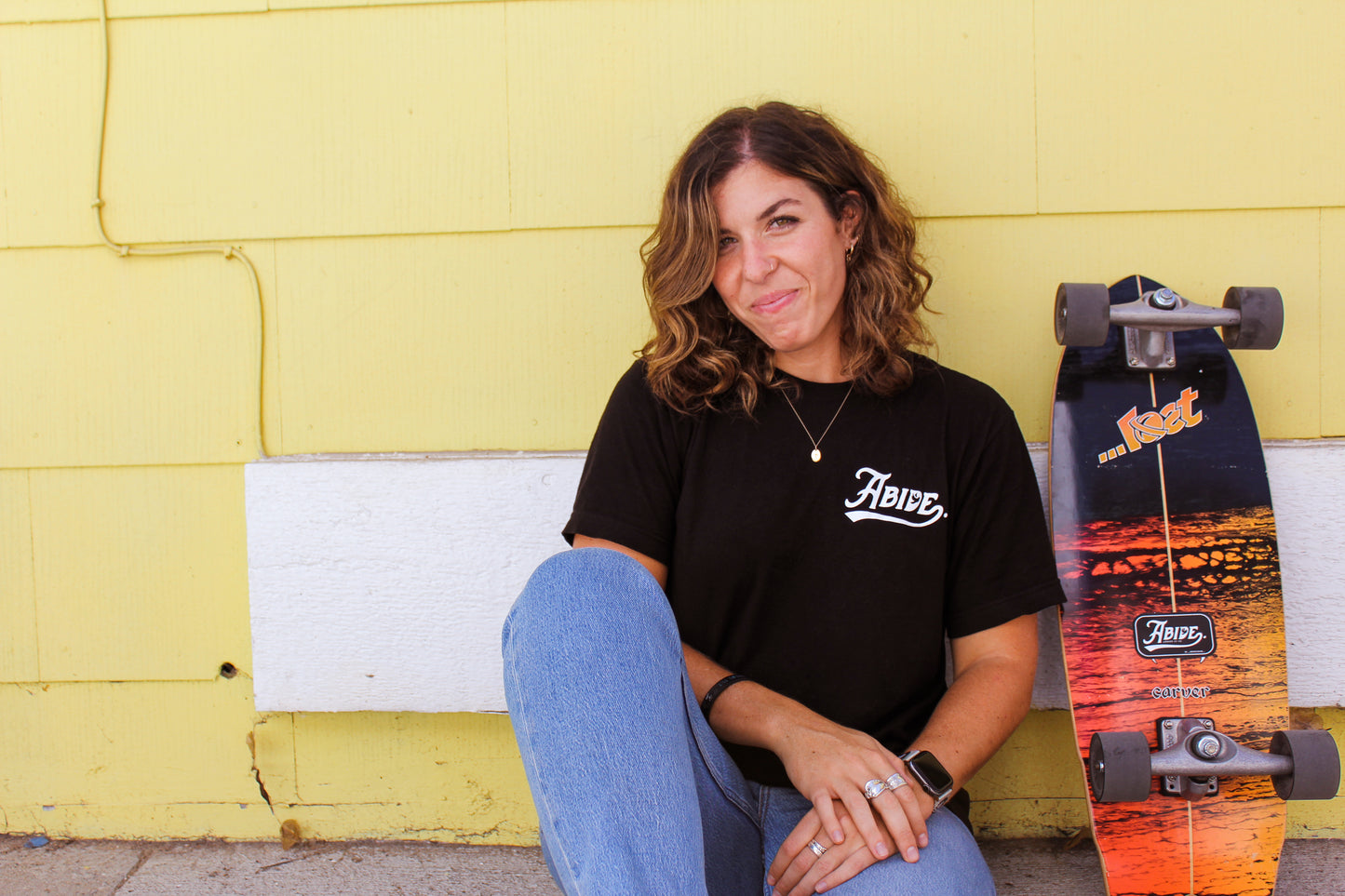 Abide. Black T-Shirt