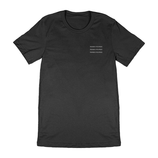 Promise Over Pride Black Tee